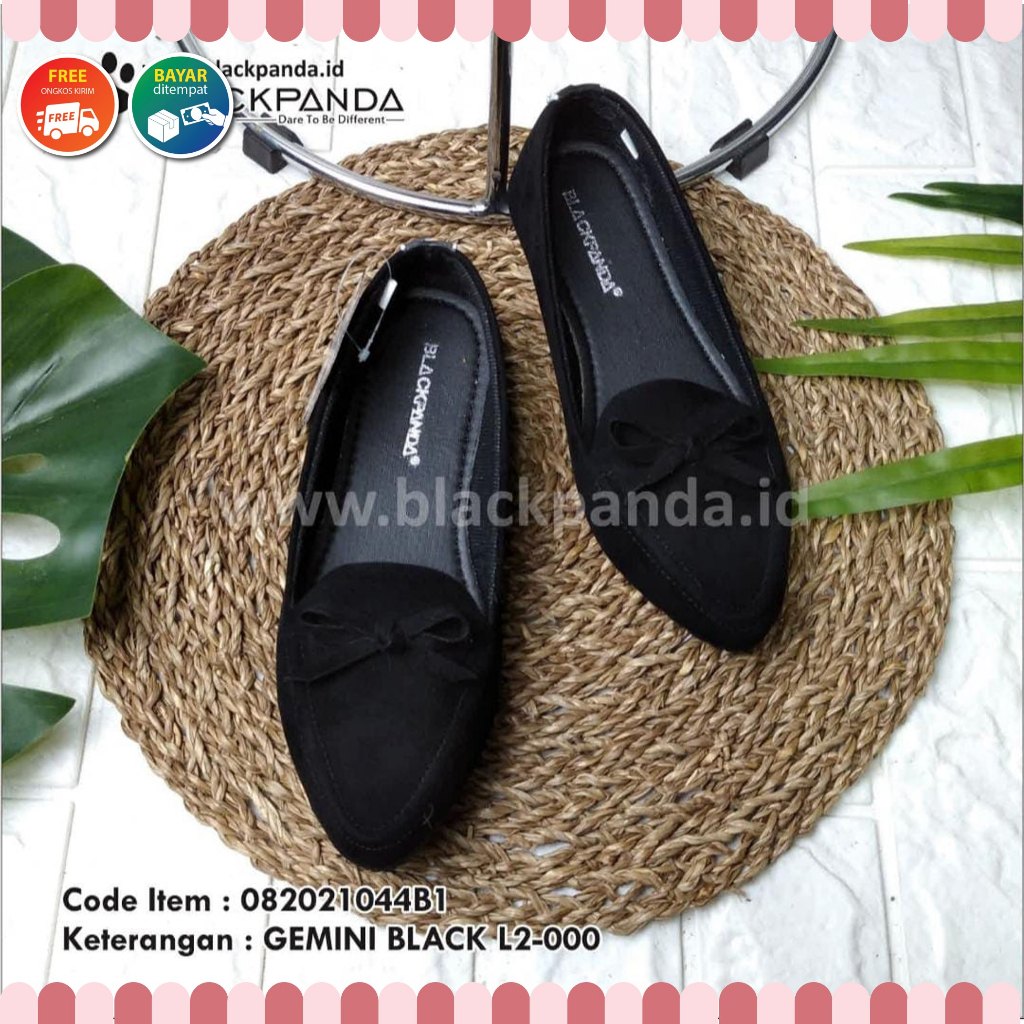 Jual Sepatu Black Panda / Sepatu Wanita / Flatshoes Wanita / Black ...