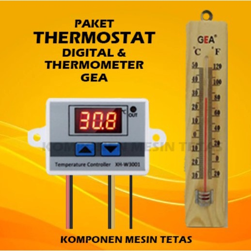 Jual Paket Thermostat Termostat Digital Termometer Gea Mesin Tetas Telur Full Otomatis