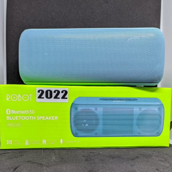 Jual Speaker Bluetooth portable Robot RB220 Biru | Shopee Indonesia