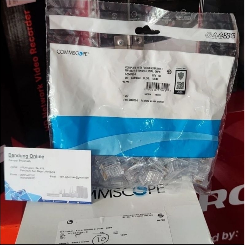 Jual Konektor RJ45 AMP Commscope Cat5e Original | Shopee Indonesia