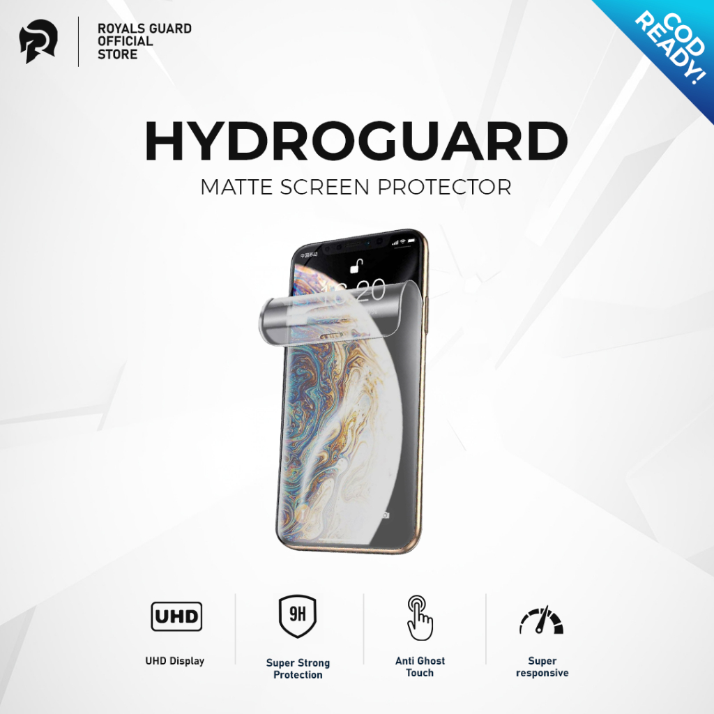 Jual [BISA COD] Royals Guard Hydroguard Matte Screen Protector Semua Tipe Handphone Anti Gores