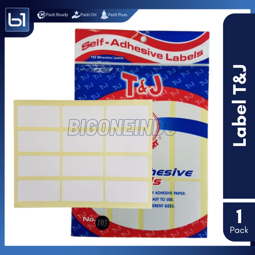 Jual Label Tom & Jerry Sticker Self Adhesive Label T&J Labels Putih ...