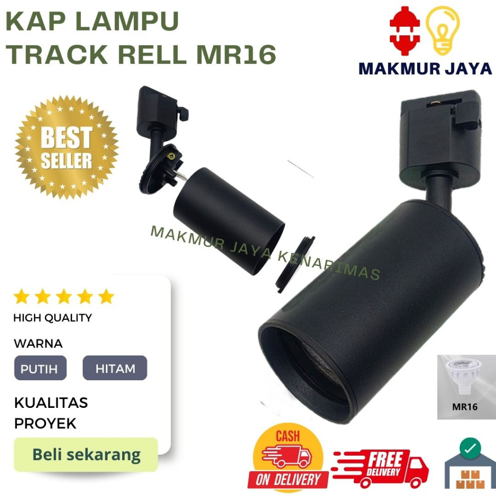 Jual KAP LAMPU SOROT DINDING PLAFOND RELL FTTING MR16 KAP LAMPU SOROT ...