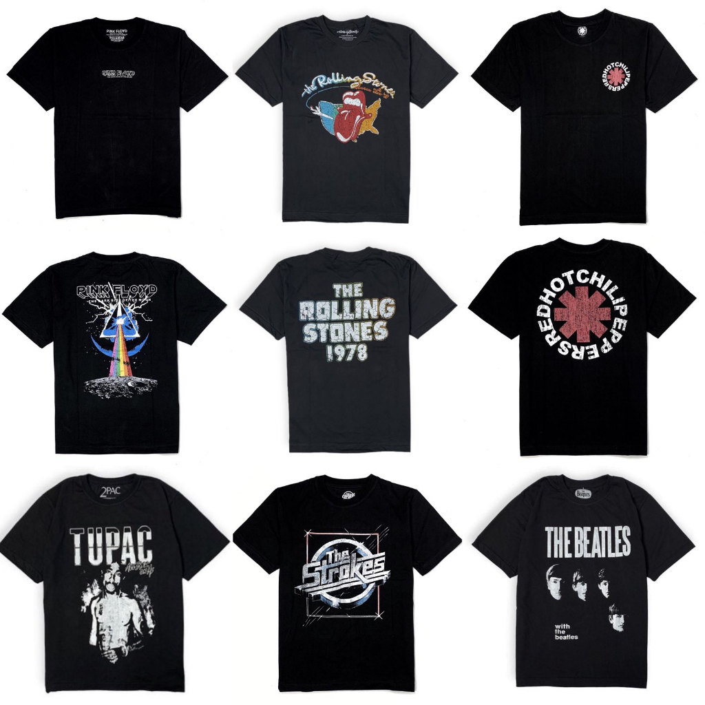 Jual PULL & BEAR BAND COLLECTION TSHIRT (MIX) Shopee Indonesia