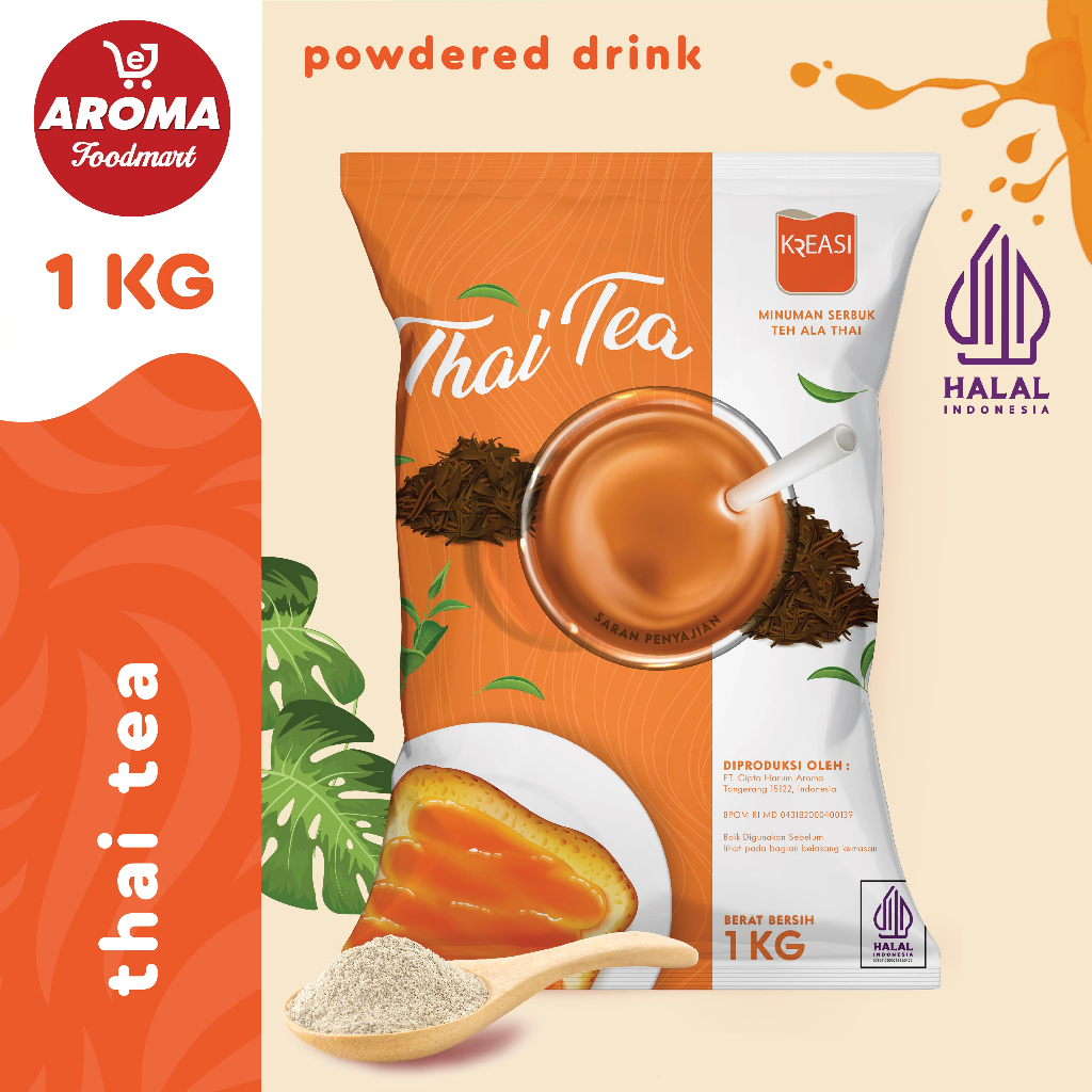 Jual Kreasi Bubuk Thai Tea 1 Kg Minuman Serbuk Thai Tea Powder 1 Kg Shopee Indonesia 7466