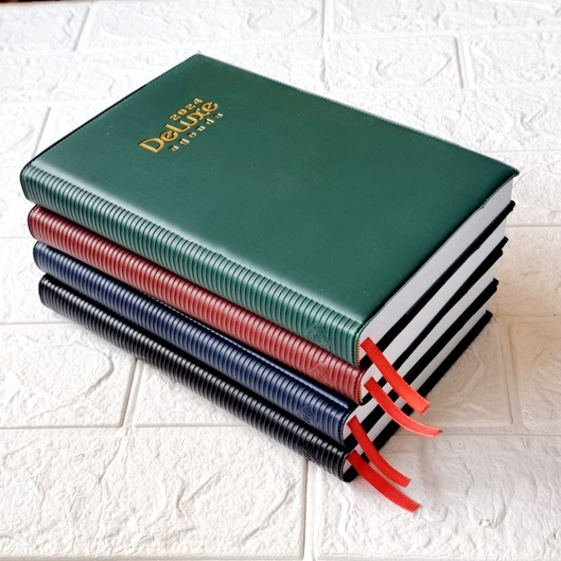 Jual Buku Agenda Deluxe BUku Agenda KerjaTahun 2024 Kertas Putih