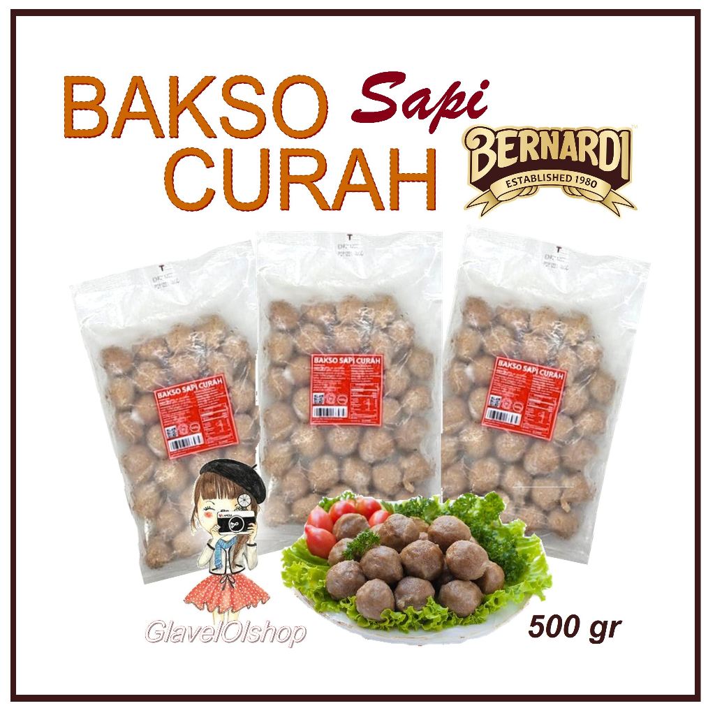 Jual Bernardi Bakso Sapi Curah 500gr Bakso Curah Bernardi Bernardi