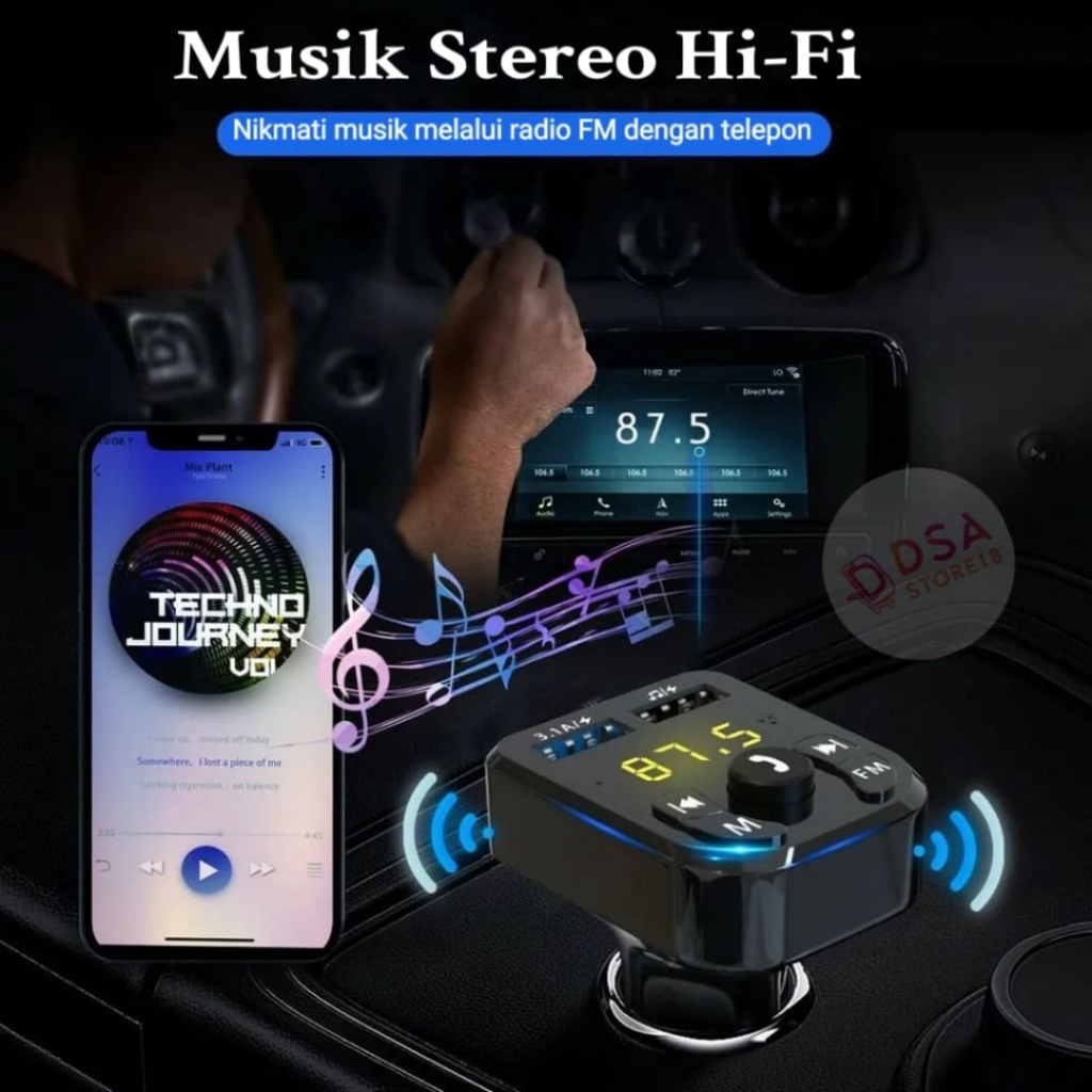 Jual Bluetooth Mobil / Casan Mobil / FM Transmitter Mobil / 2 USB ...