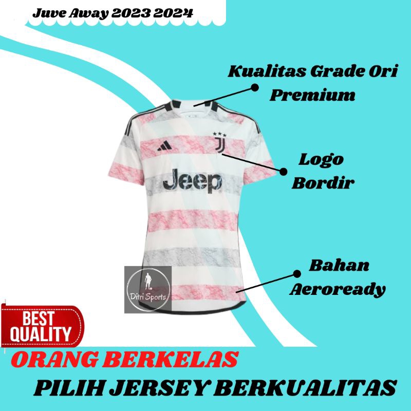 Jual Jersey Juventusss New Away 2023 2024 Grade Ori Baju Sepak Bola