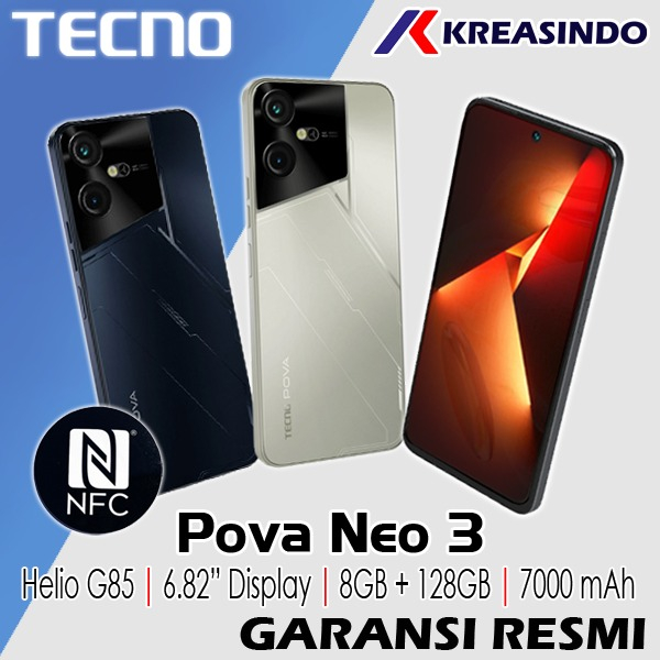Jual TECNO POVA NEO 3 NFC 8/128 Ram 8GB Internal 128GB Garansi Resmi ...