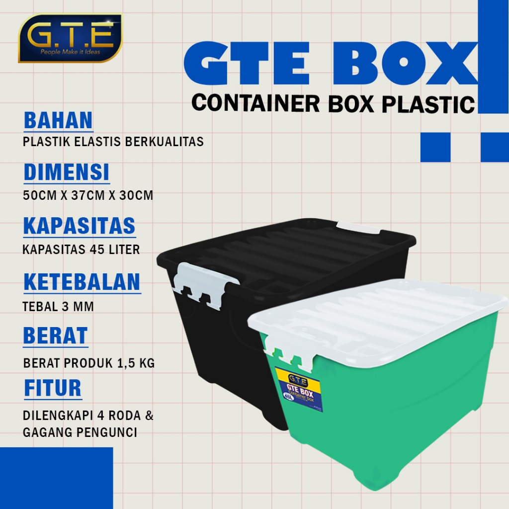 Jual GTE | STORAGE BOX DENGAN TUTUP | KOTAK PENYIMPANAN SERBAGUNA ...