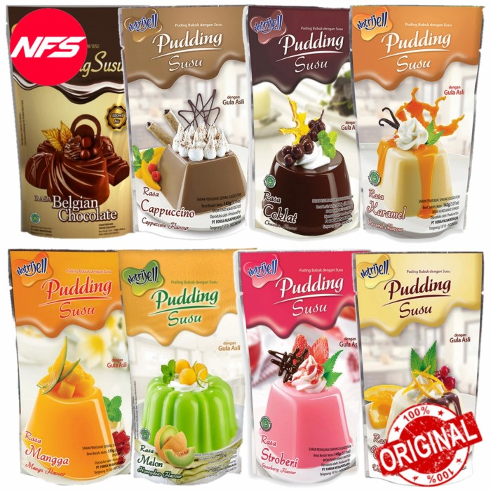 Jual Nutrijell Pudding Susu All Variant | Shopee Indonesia