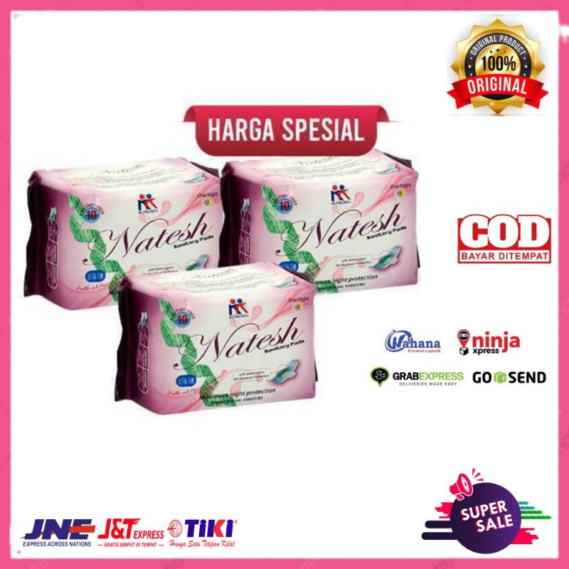 Jual Natesh Night Natesh All Varian Day Pantyliner Extra Long With Maghnetic Pembalut Shopee