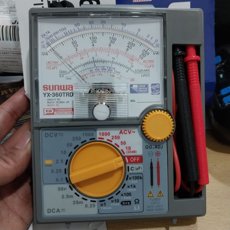 Jual Multitester Multimeter Avometer Sunwa Yx 360trd Analog Shopee Indonesia 3376