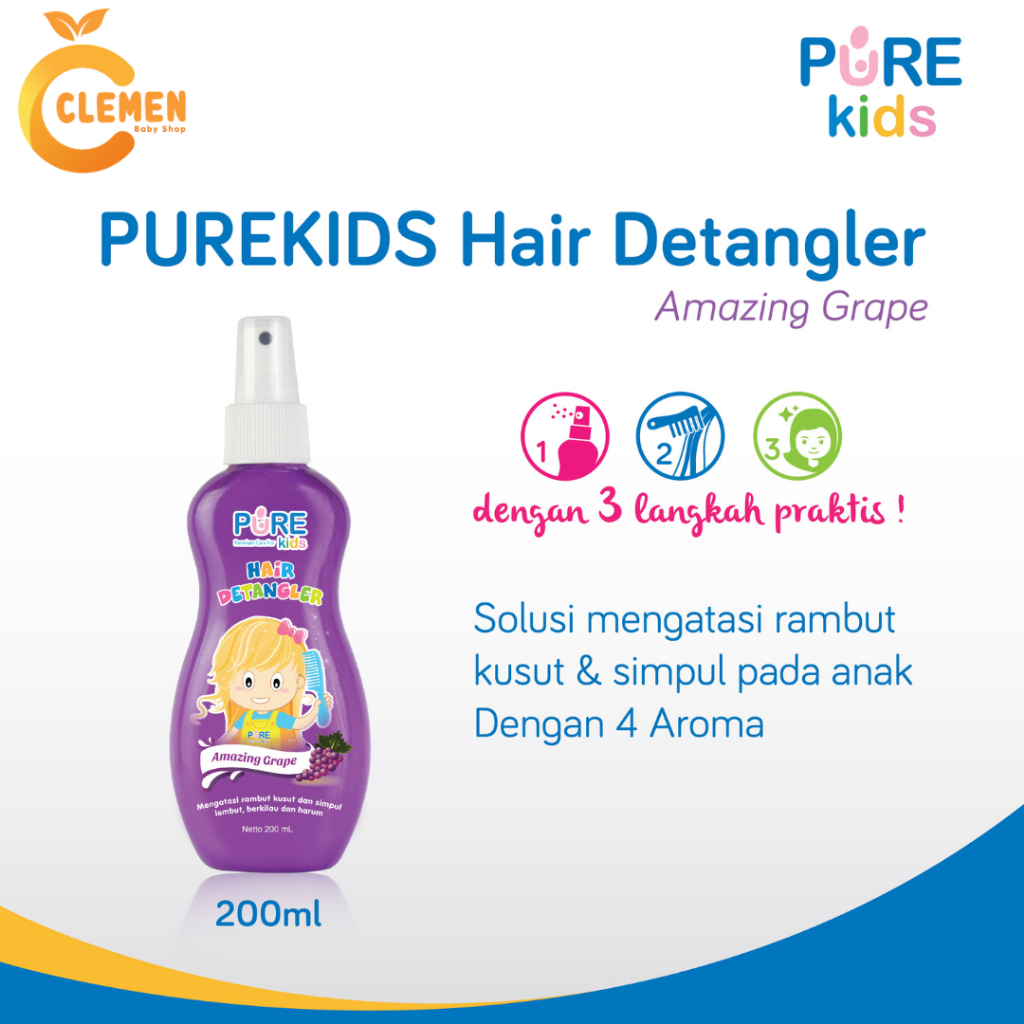 Jual Pure Kids Hair Detangler (Spray Rambut) | Shopee Indonesia