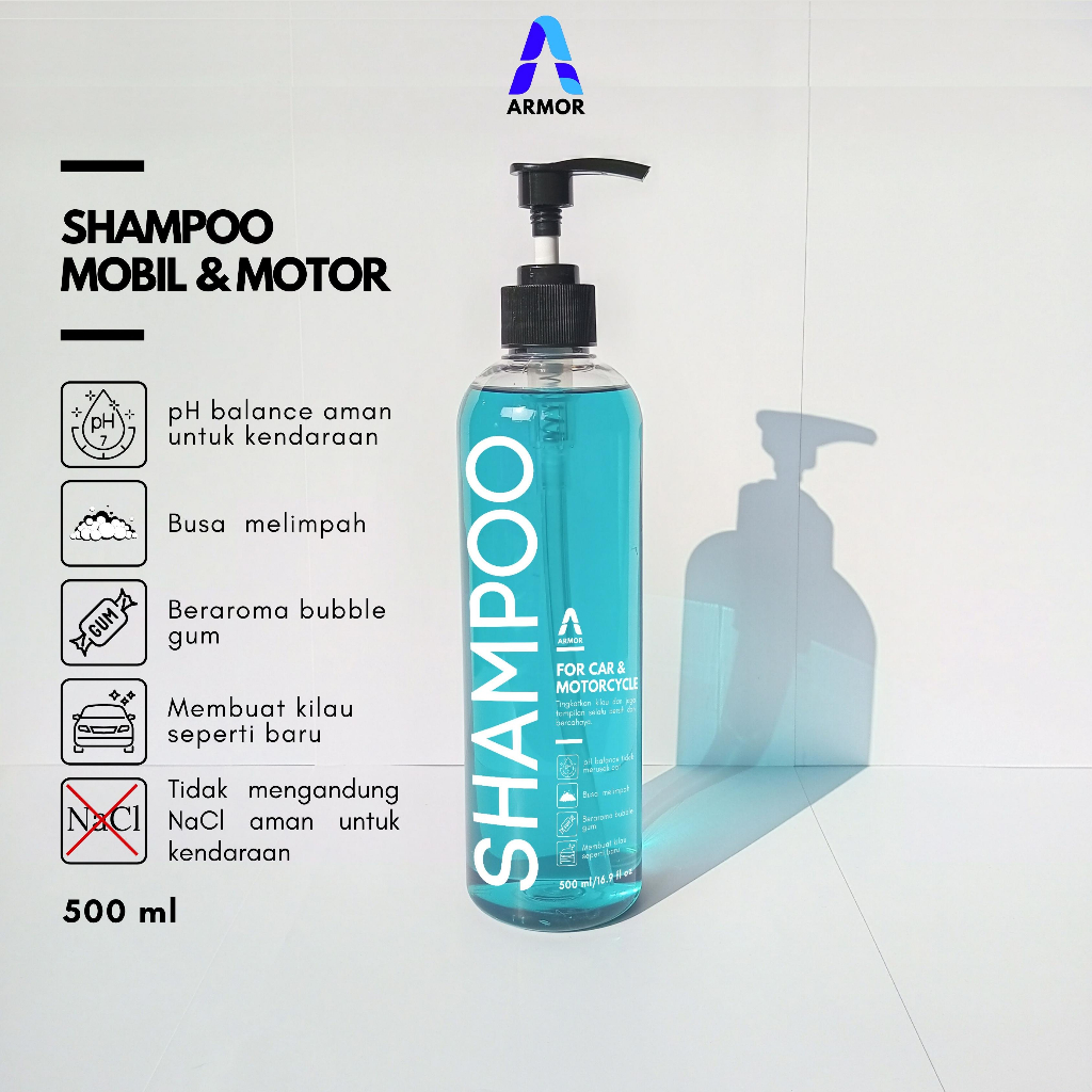 Jual Armor Shampoo Mobil dan Shampoo Motor 500 ml | Shopee Indonesia