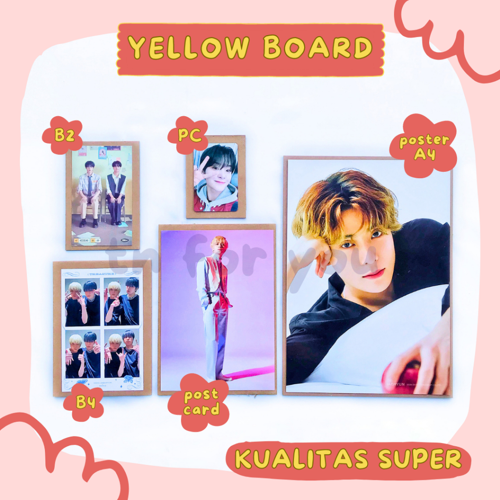 Jual Yellow Board Kertas Karton Kuning Art Board Tebal No 30 Bahan