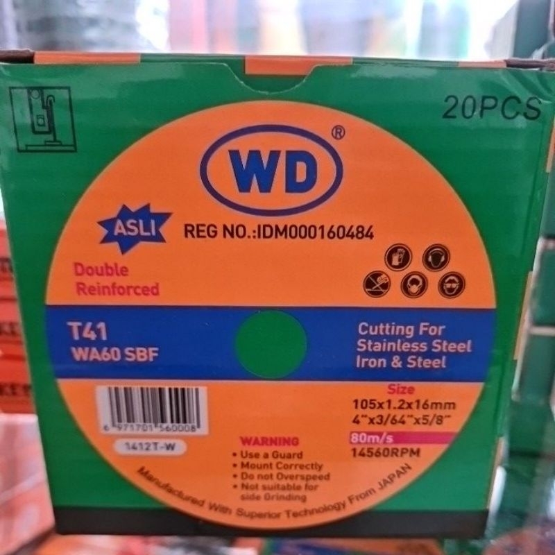 Jual resibon wd batu gurinda gerinda potong besi mata cutting wheel WD ...