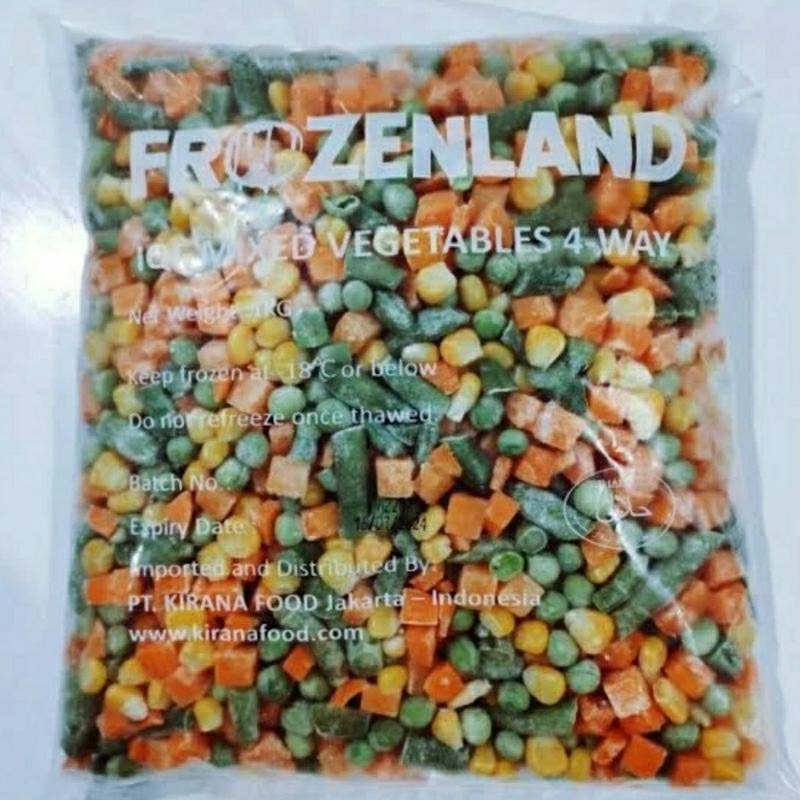 Jual Mix Vegetable Frozenland 1 kg 1kg Sayuran Frozen Mix Sayur Frozen
