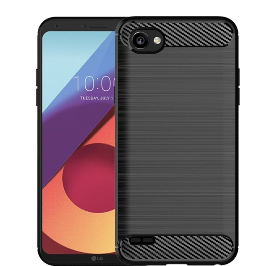Jual LG Q6 PLUS Q6 soft case silikon SLIM FIT carbon rugged