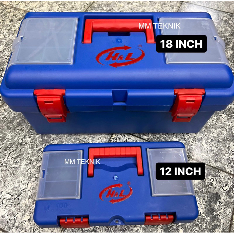 Jual Tool Box PVC Mini 12 Inch H&L Tempat Perkakas Ringan | Shopee ...