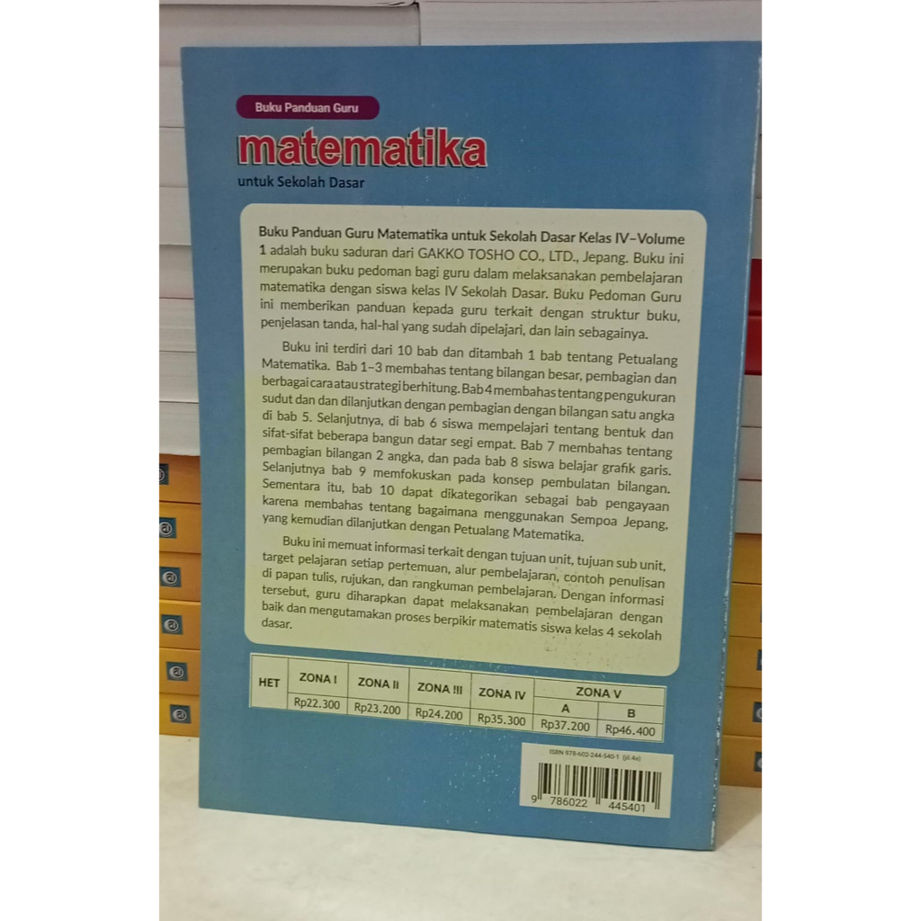 Jual Buku Panduan Guru Matematika Kelas 4 Volume 1 - Kurikulum Merdeka ...