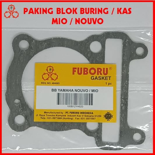 Jual PAKING BLOK BURING YAMAHA MIO / NOUVO PERPAK GASKET BAWAH PAKING KAS ANTI BOCOR FUBORU