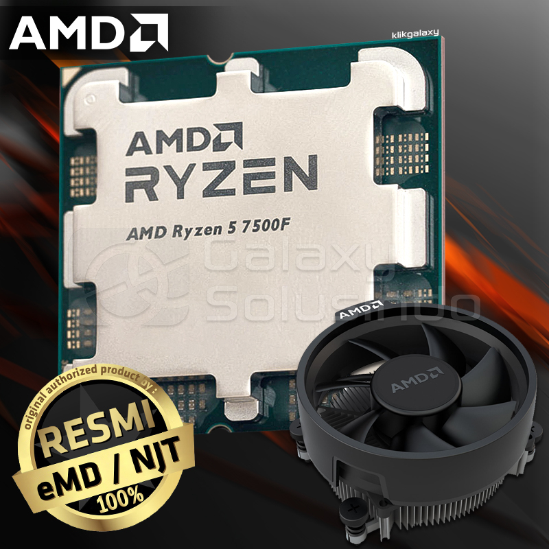 AMD CPU RYZEN 5 7500F MPK Wraight Stealth Cooler