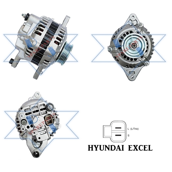 Jual DINAMO AMPERE ALTERNATOR HYUNDAI KIA EXCEL 75A | Shopee Indonesia