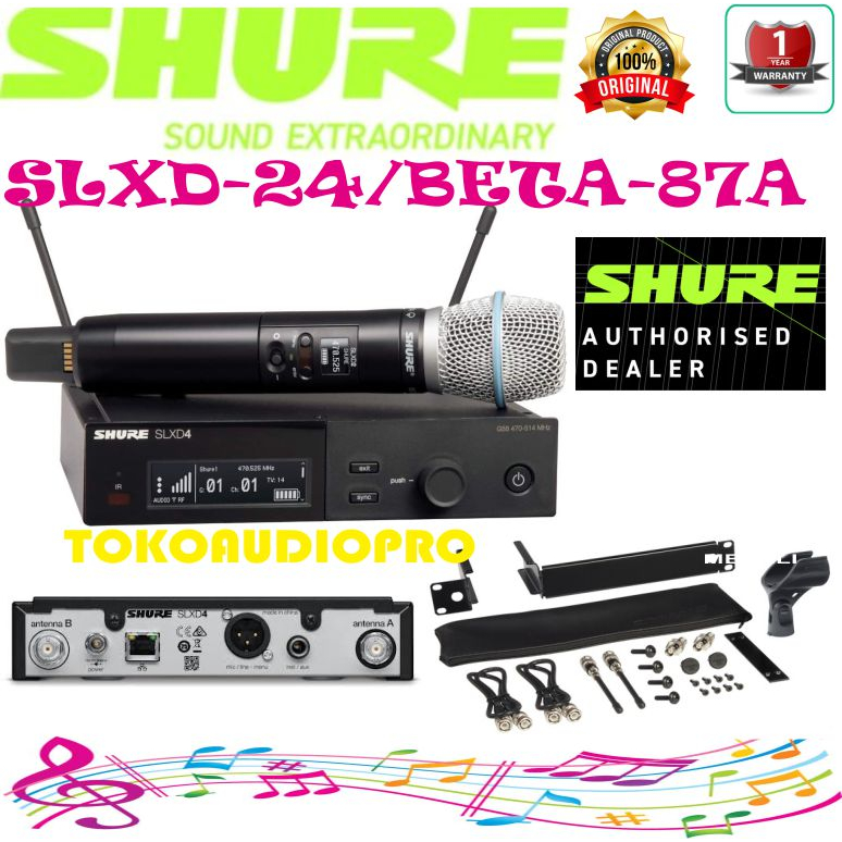 Jual wireless microphone slxd24/b58 harga Harga Terbaik & Termurah