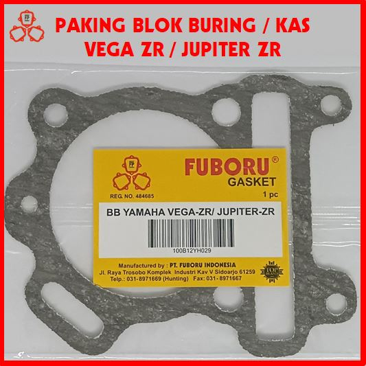 Jual PAKING BLOK BURING YAMAHA VEGA ZR PERPAK GASKET BAWAH PAKING KAS ANTI BOCOR FUBORU Shopee