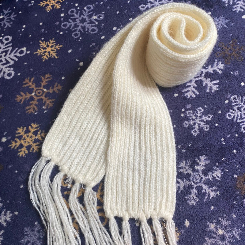 Jual (COD Gosend) [CLEARANCE SALE] Syal Scarf Leher RAJUT HANDMADE ...