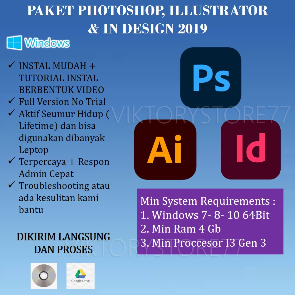 Jual Paket Bundling Photoshop, AI & ID ( LIFETIME ) | Shopee Indonesia