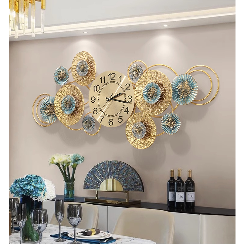 Jual Jam Dinding Hiasan 90 * 38cm Kreatif Wall Decor Clock Mute Clock