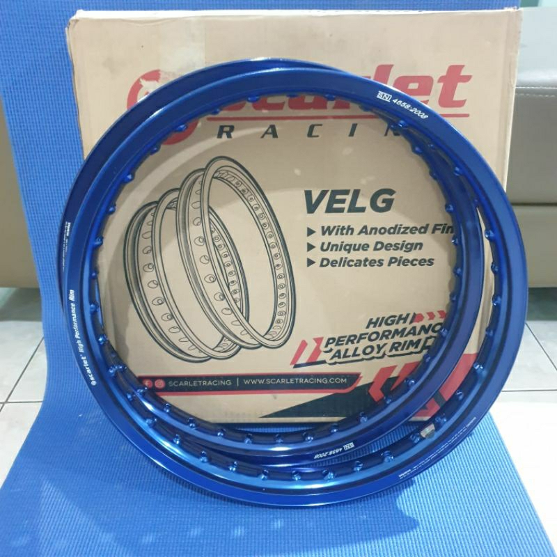 Jual Velg Scarlet Promo ukuran 140/160 x17 warna Biru | Shopee Indonesia