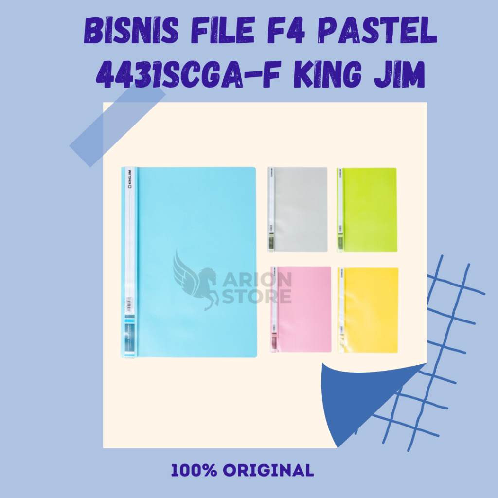 Jual [ARION STORE] Map Acco F4 4431GA-F King Jim / Business File Acco ...
