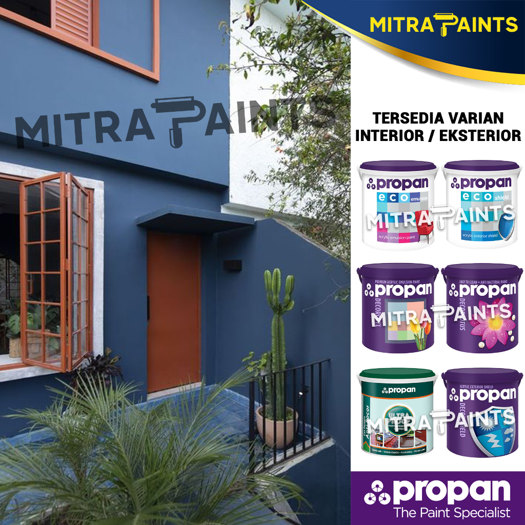 Jual CAT TEMBOK PROPAN 030-6 DEEP DARK SHADOWS / BIRU NAVY DONGKER