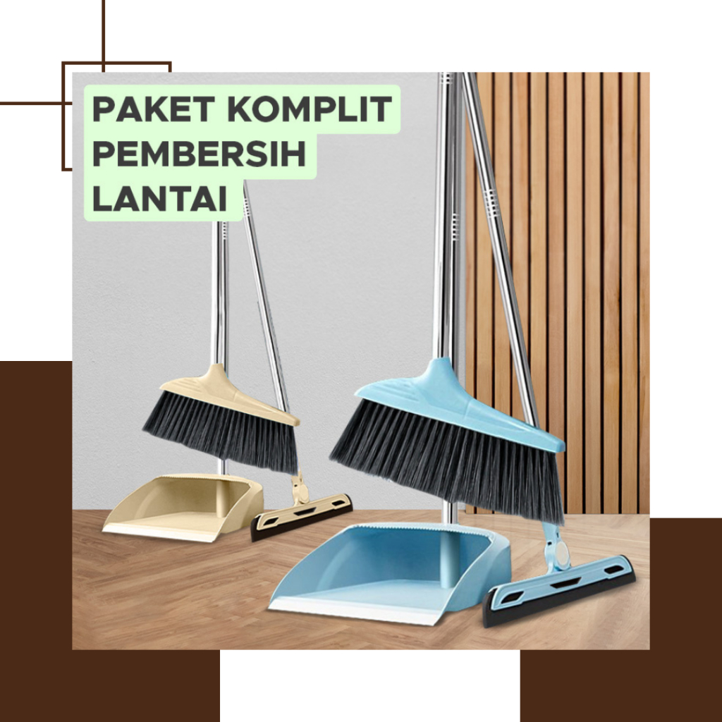 Jual Goto Donelo Broom Sapu Set 3In1 Pengki Serokan Karet Pembersih ...