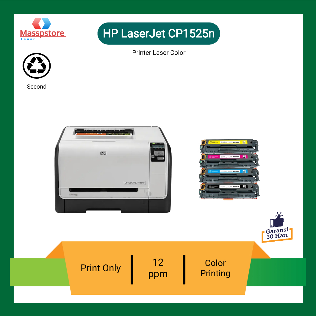 Jual Printer Color Hp LaserJet Pro CP1525n color Printer Laser Color ...