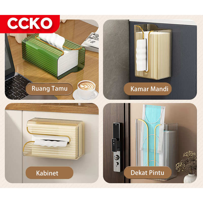 Jual ZEN - Kotak Penyimpanan Tisu Tissue Box Organizer Refill Tempel ...