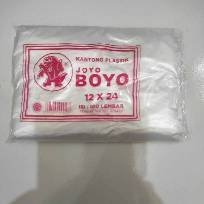 Jual {ikat isi 5 Pack} Kantong Plastik HD 1/2 kg Joyo BOYO 12x24 (100 ...