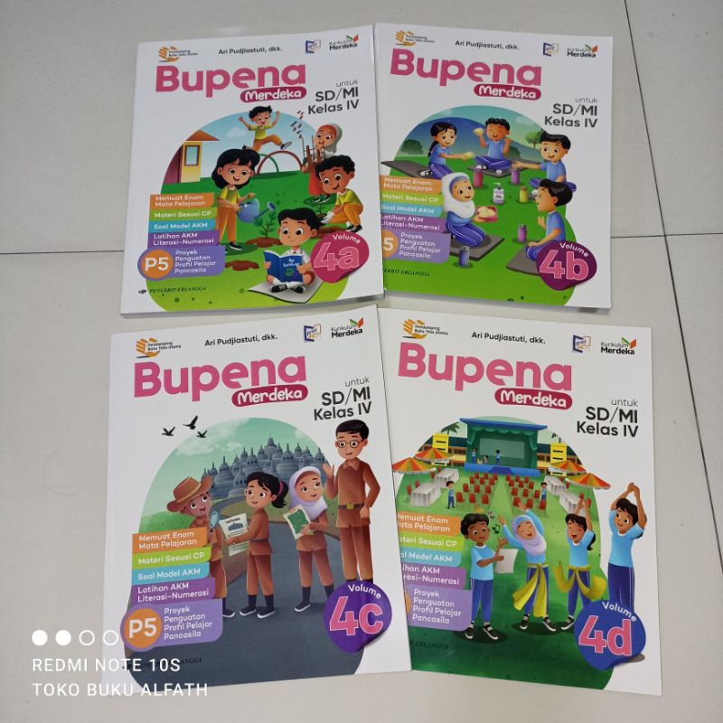 Jual BUPENA MERDEKA KELAS 4 SD KURIKULUM MERDEKA PENERBIT ERLANGGA ...