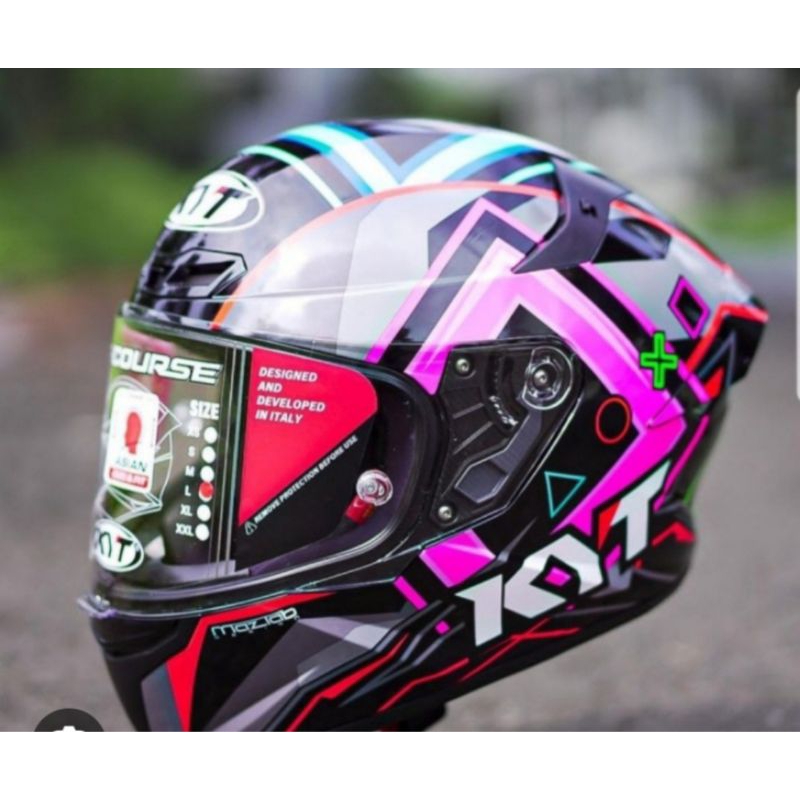 Jual Helm KYT TT Course Rathapark Play Original | Shopee Indonesia