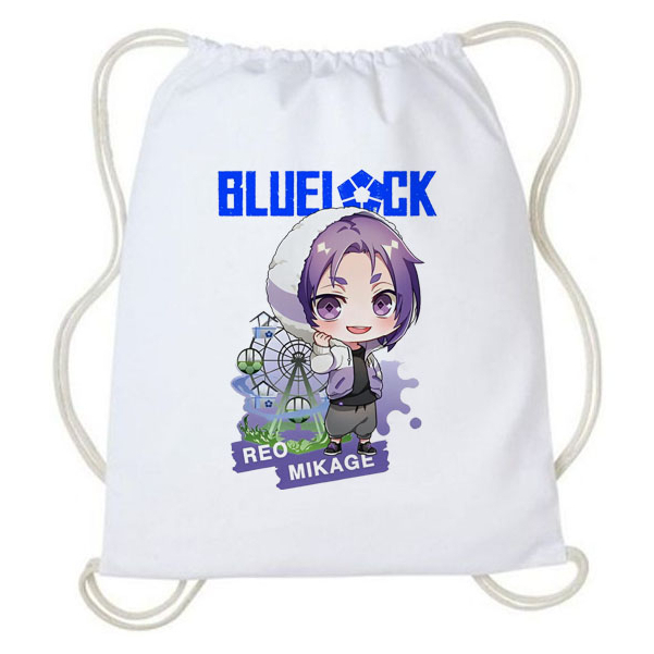 Jual Tas Serut String Bag Blue Lock Anime Jepang Wibu Lucu Tas Gendong Kanvas Wanita Aesthetic