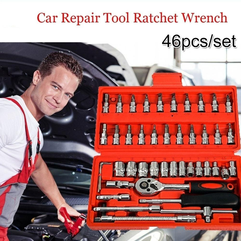 Jual NEW - SHENAR - car Repair Tool 46 pcs Socket Tool Kit Pas Ring L ...