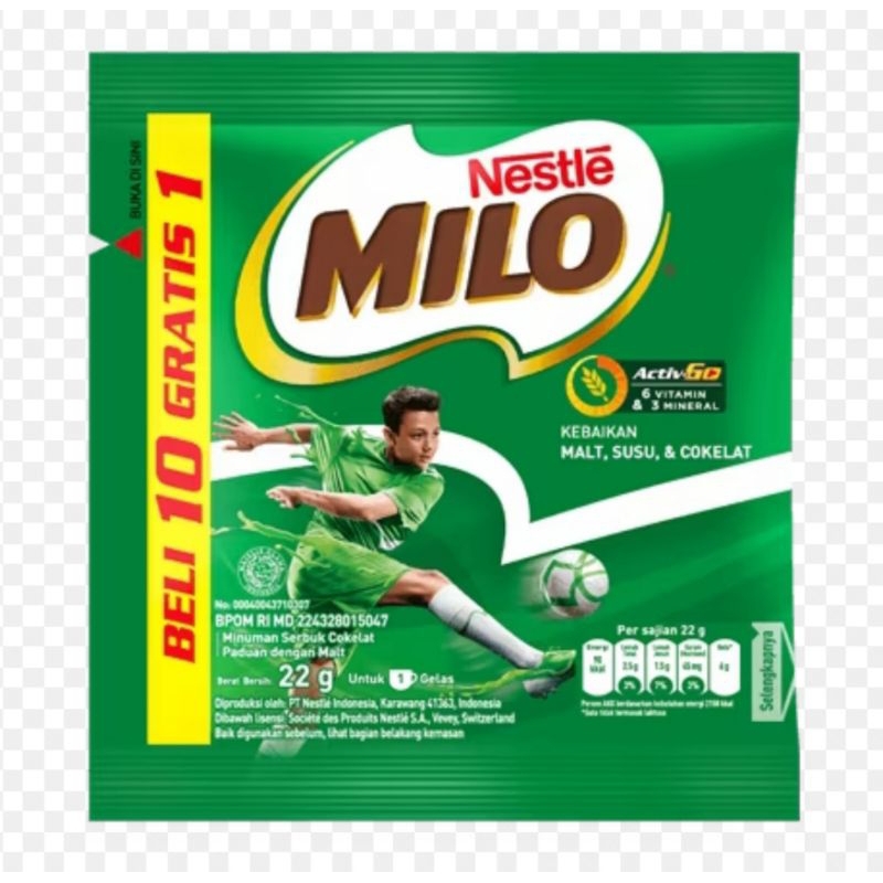 Jual Milo Sachet Kemasan 22gr Isi 10 Shopee Indonesia