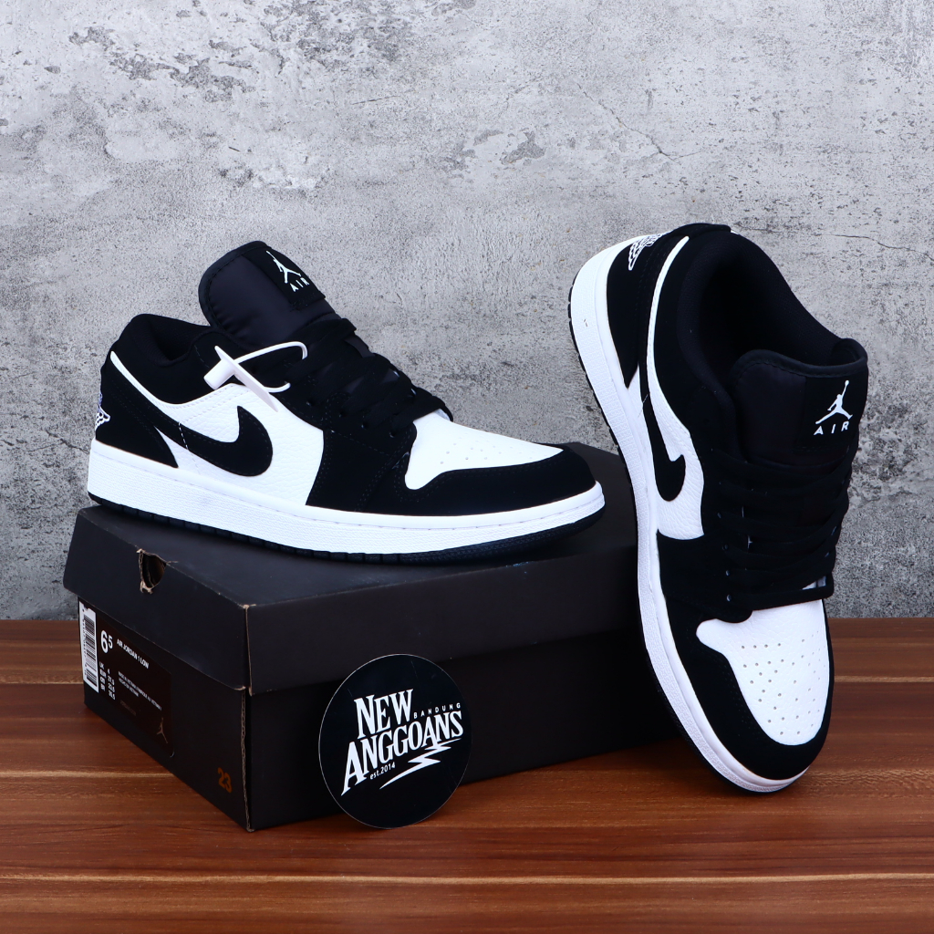 Jual AJ 1 Low Black White Hitam Putih Panda Shopee Indonesia