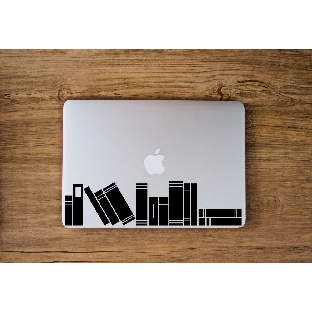 Jual Stiker Decal Buku Bibliophile Bookcase Book Stack - Laptop Macbook ...