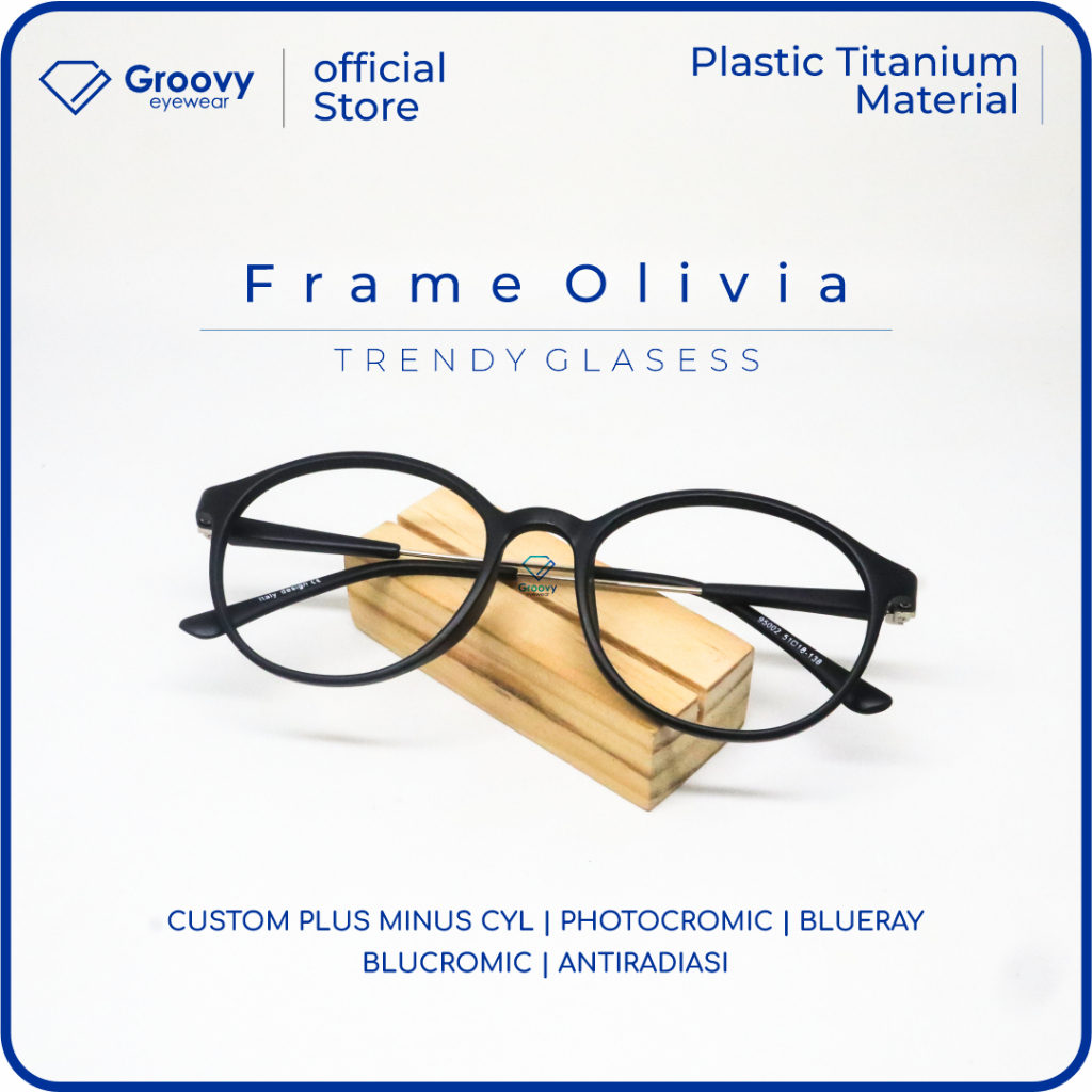 Jual Groovy Eyewear Kacamata Oval Olivia Shopee Indonesia