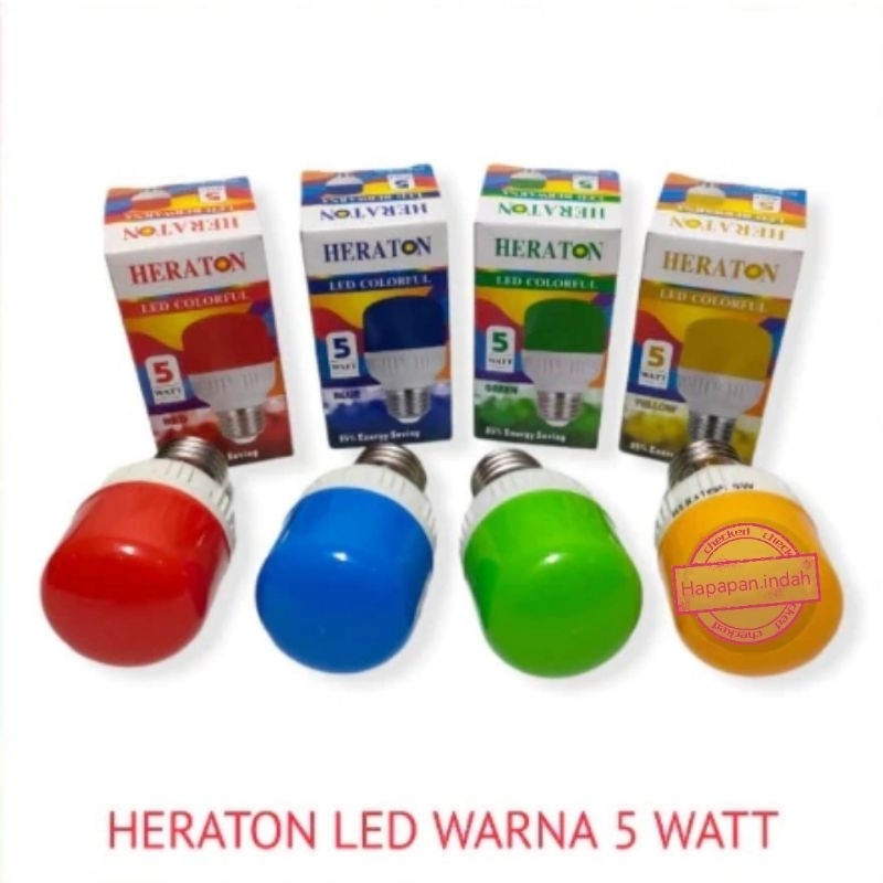 Jual Lampu Led Warna Warni 5 Watt Heraton Lampu Led Hias Warna